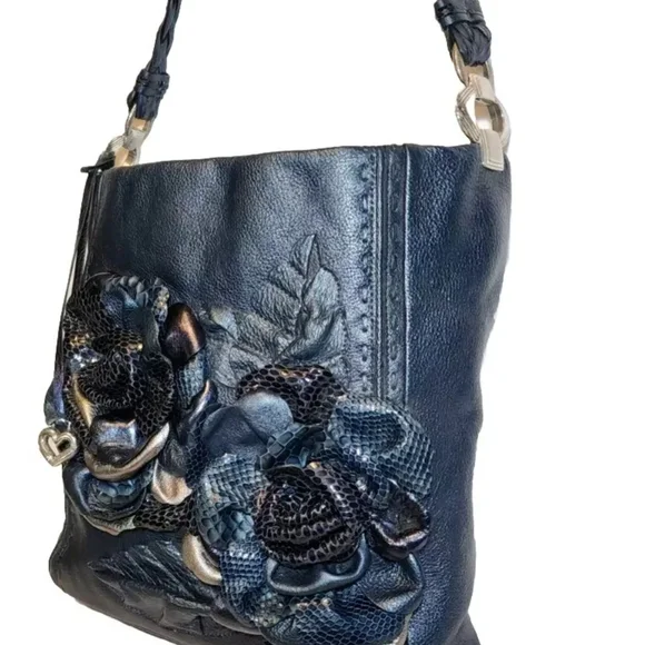 Brighton Master Piece Collection Black Floral Women's Bag - Picture 3 of 16